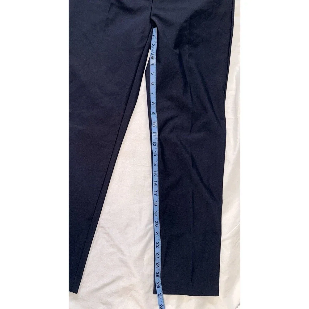 Christian Siriano Navy Blue Women’s Dress Pants Stretch Straight Pull On size 6 - Picture 4 of 6